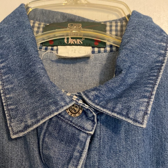 Vintage Orvis Women’s  Cotton Long Sleeve Dress - Picture 4 of 12